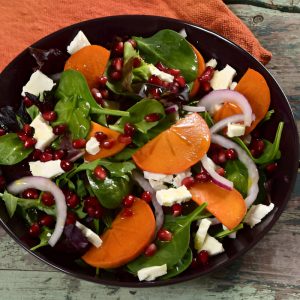 Seasonal Persimmon & Feta Salad